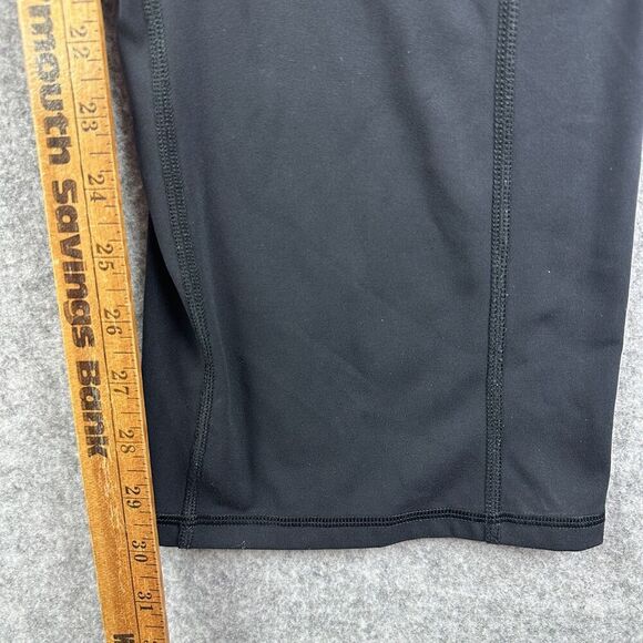 Free People FP Movement Shanti Straight Leg Pants Womens M Black Crossover Waist - Picture 12 of 15